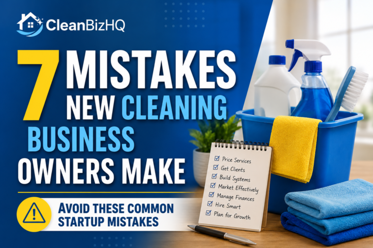 7 Mistakes New Cleaning Business Owners Make (And How to Avoid Them)