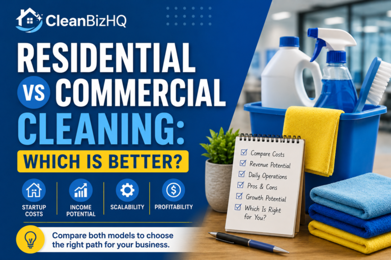 Residential vs Commercial Cleaning: Which Is Better?