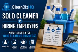 Solo cleaner vs hiring employees for a cleaning business